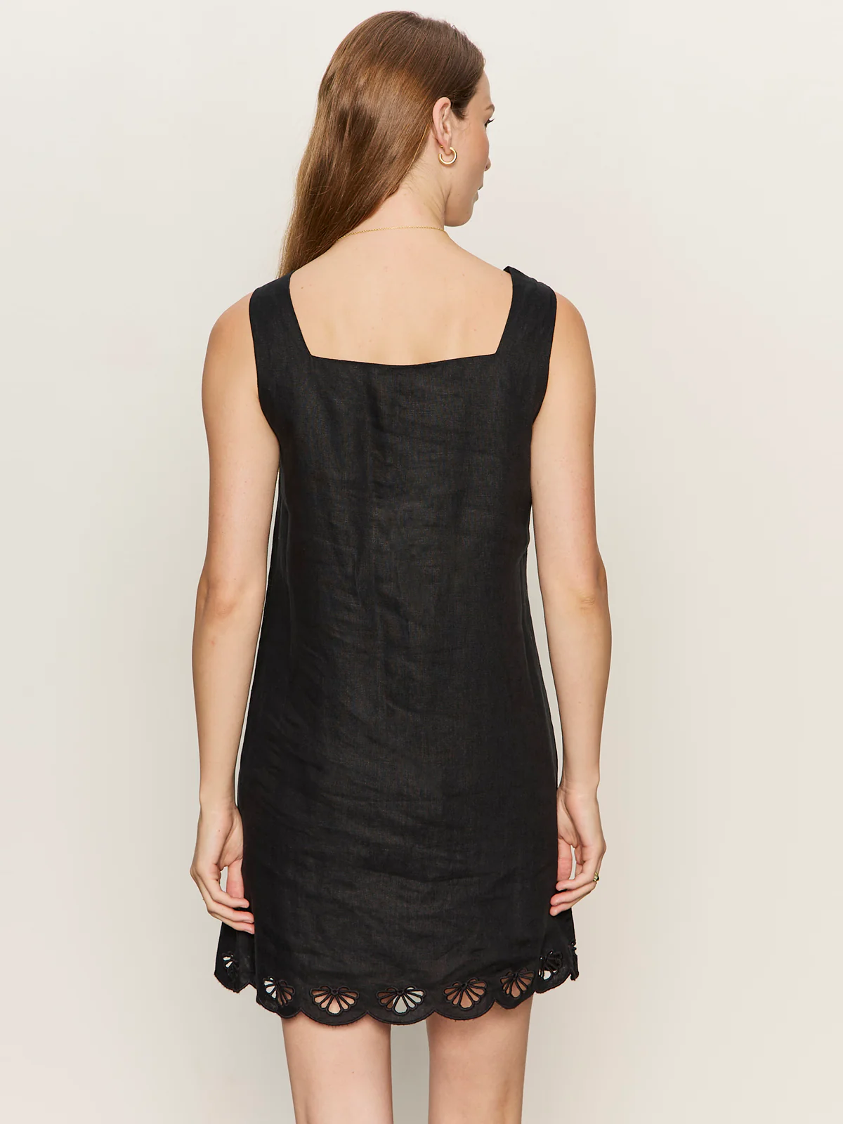 Almost There Linen Dress Black - Image 2