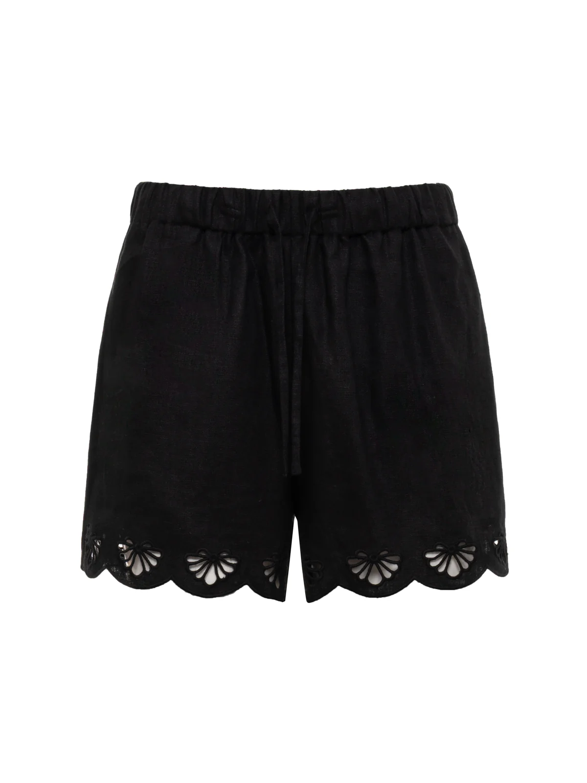 Almost There Linen Shorts Black - Image 6