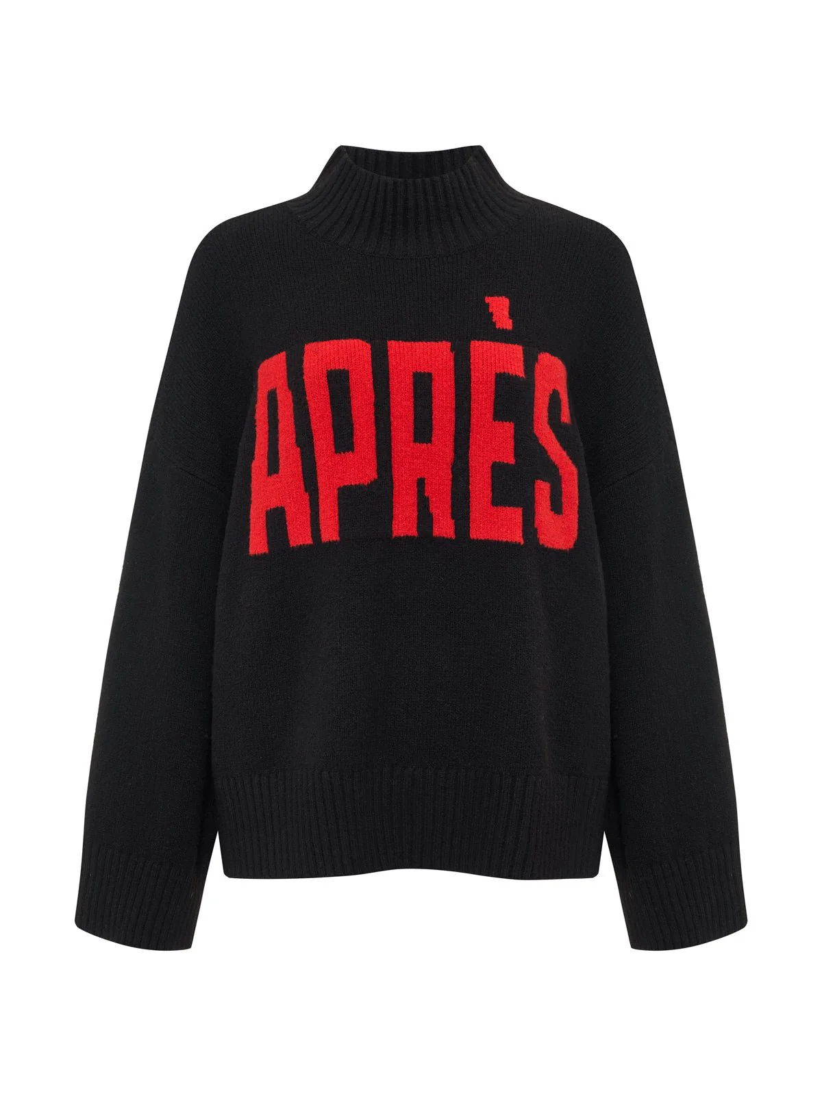 Apres Ski Sweater Black/Mars Red Petite Sizing - Image 6