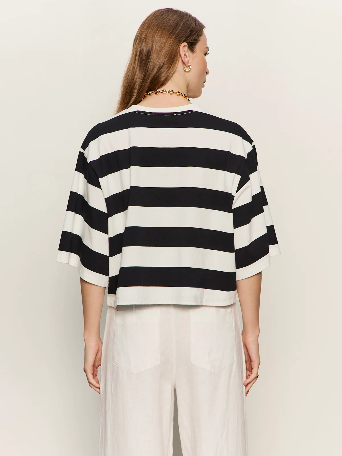 Belle Tee Chalk And Black - Image 2