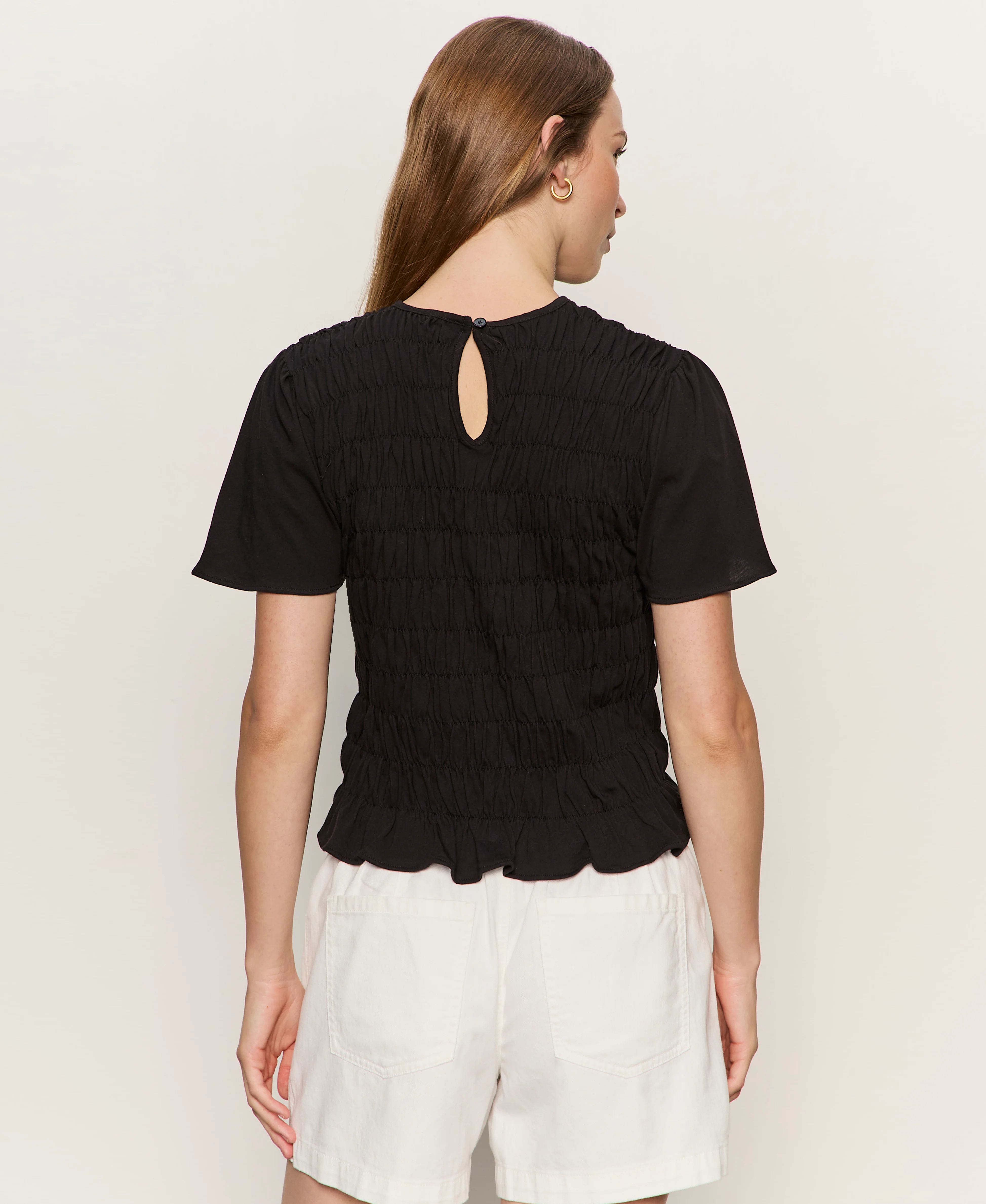 Better Together Smocked Top Black - Image 2