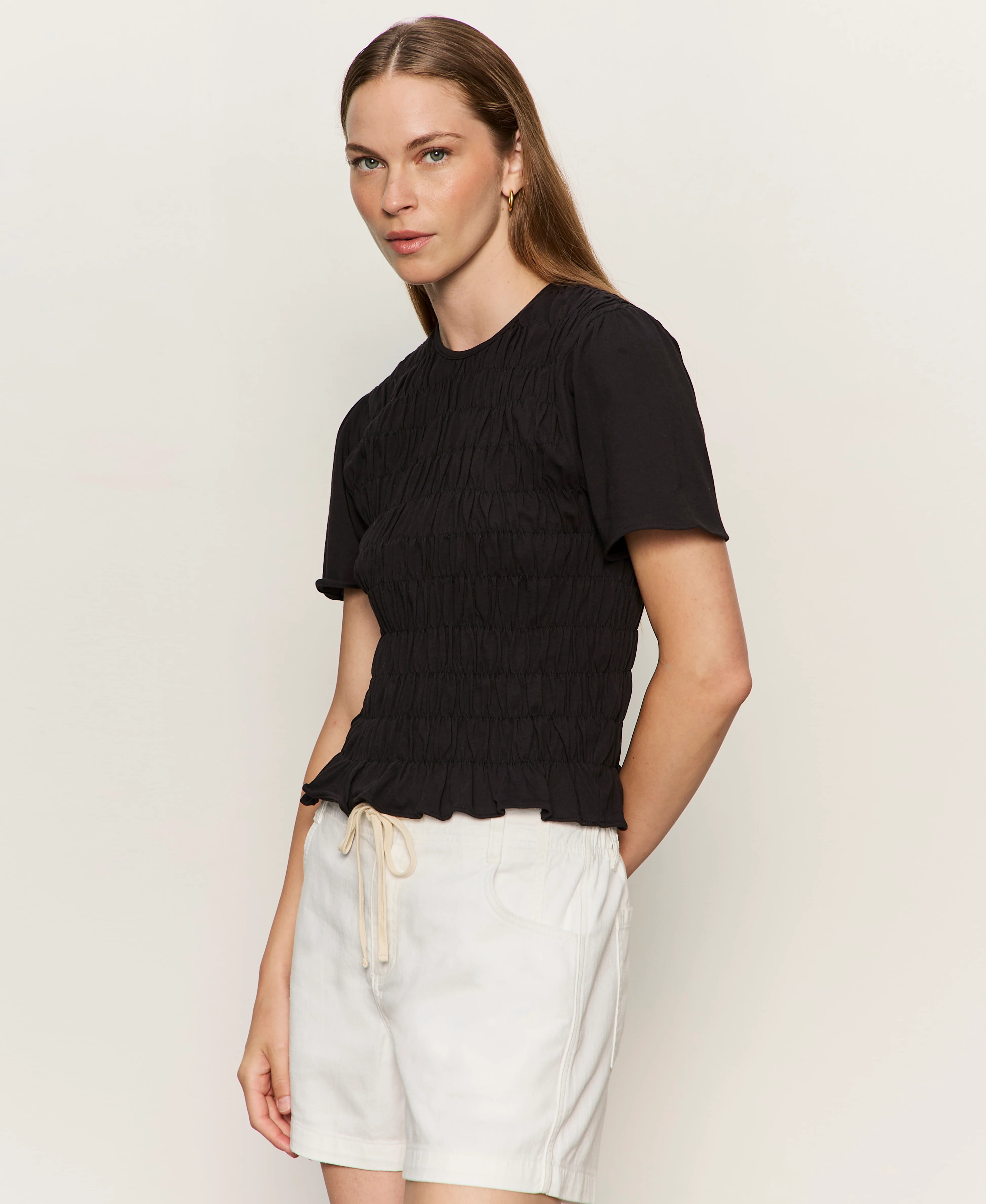 Better Together Smocked Top Black - Image 3