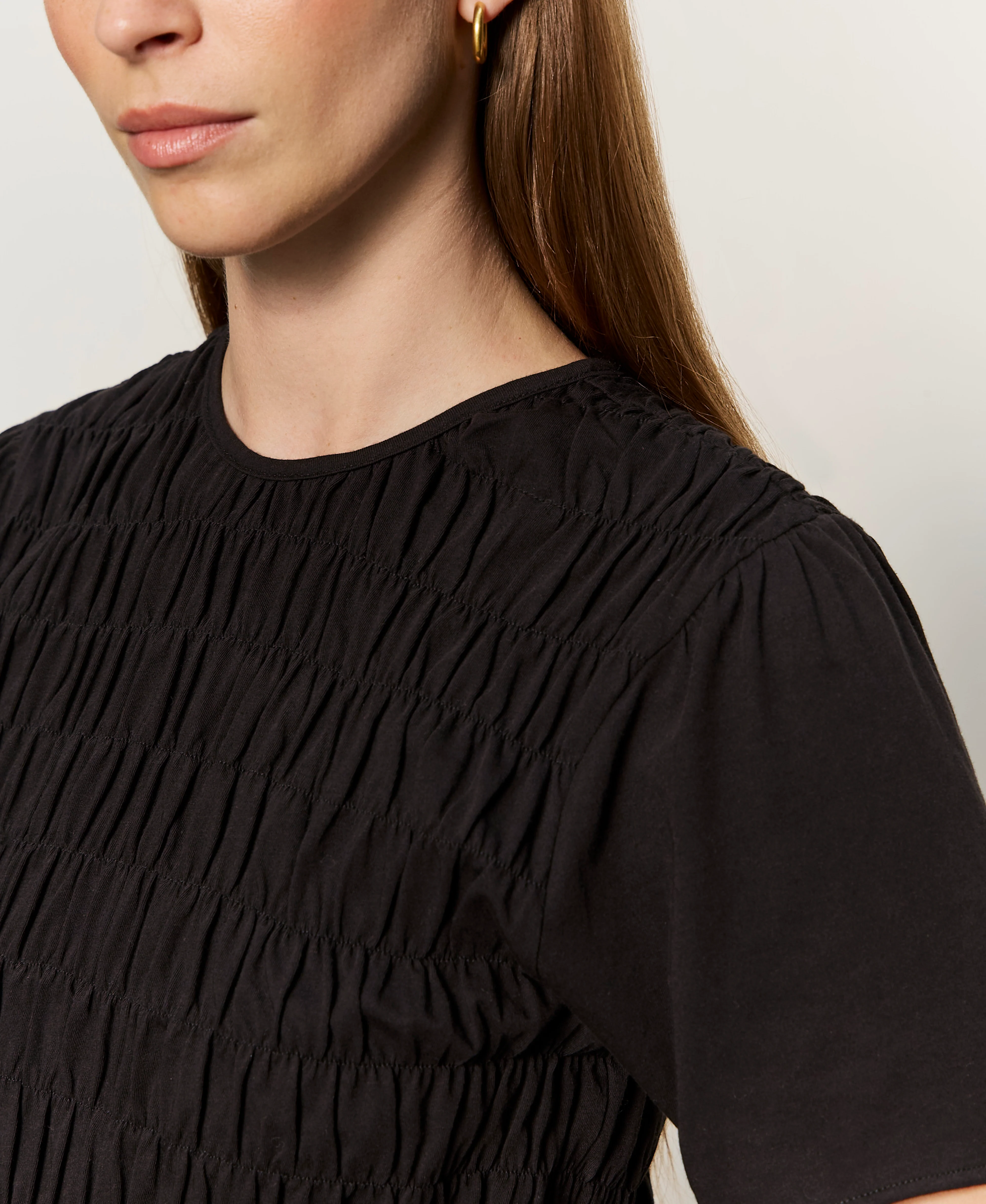 Better Together Smocked Top Black - Image 4
