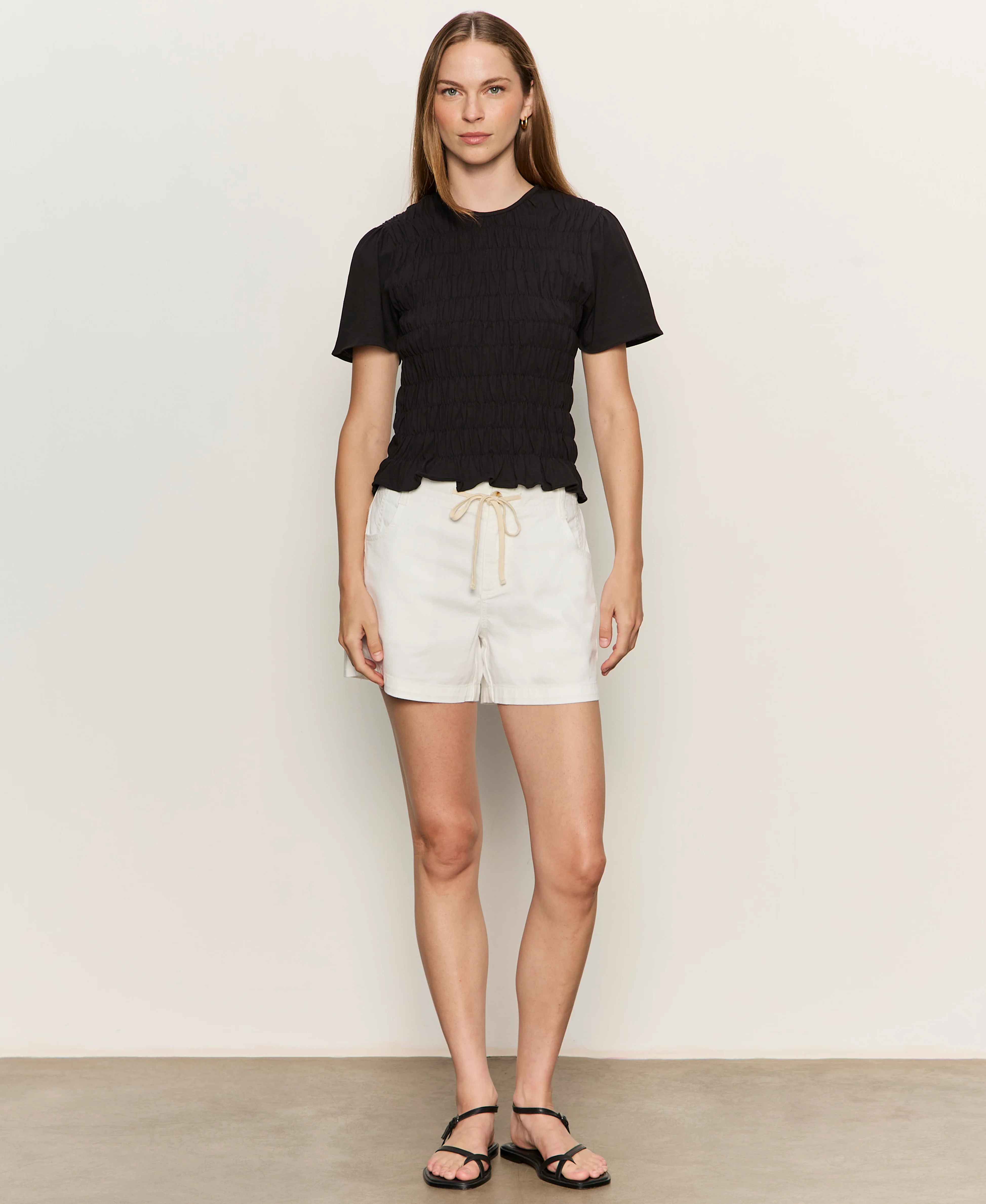 Better Together Smocked Top Black - Image 5