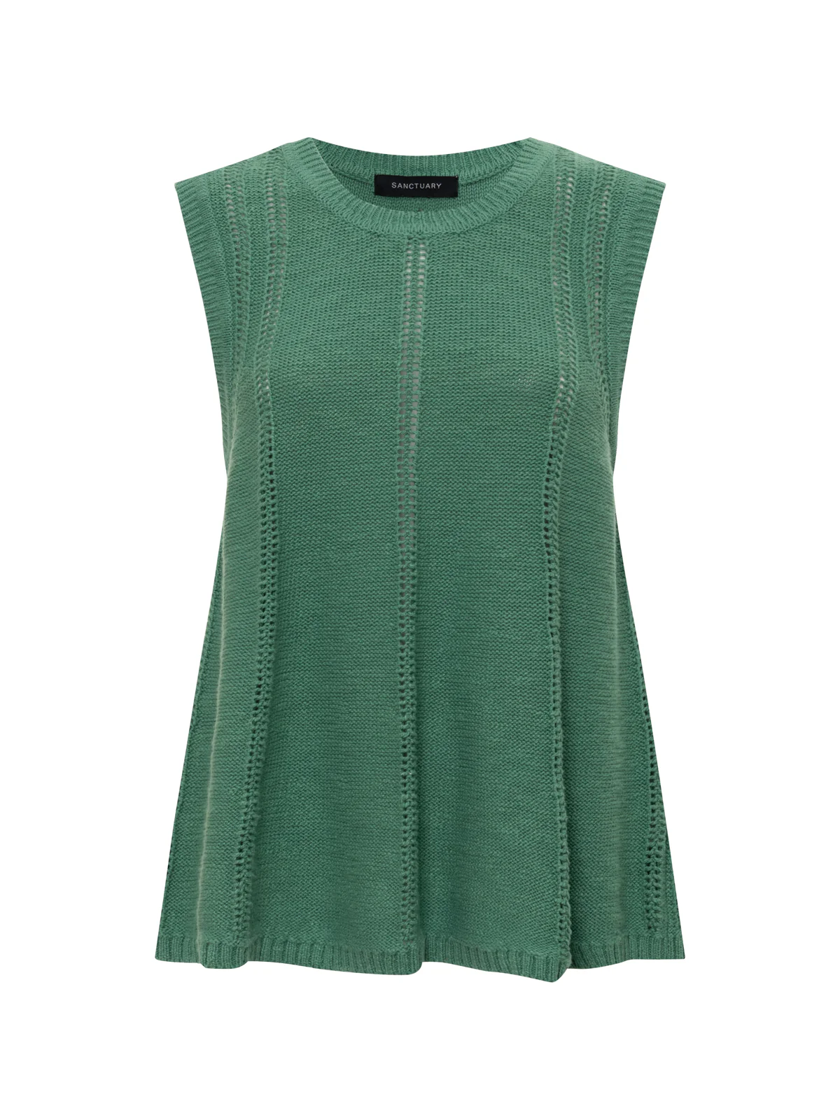 Easy Pointelle Shell Green Juice Petite Sizing - Image 3