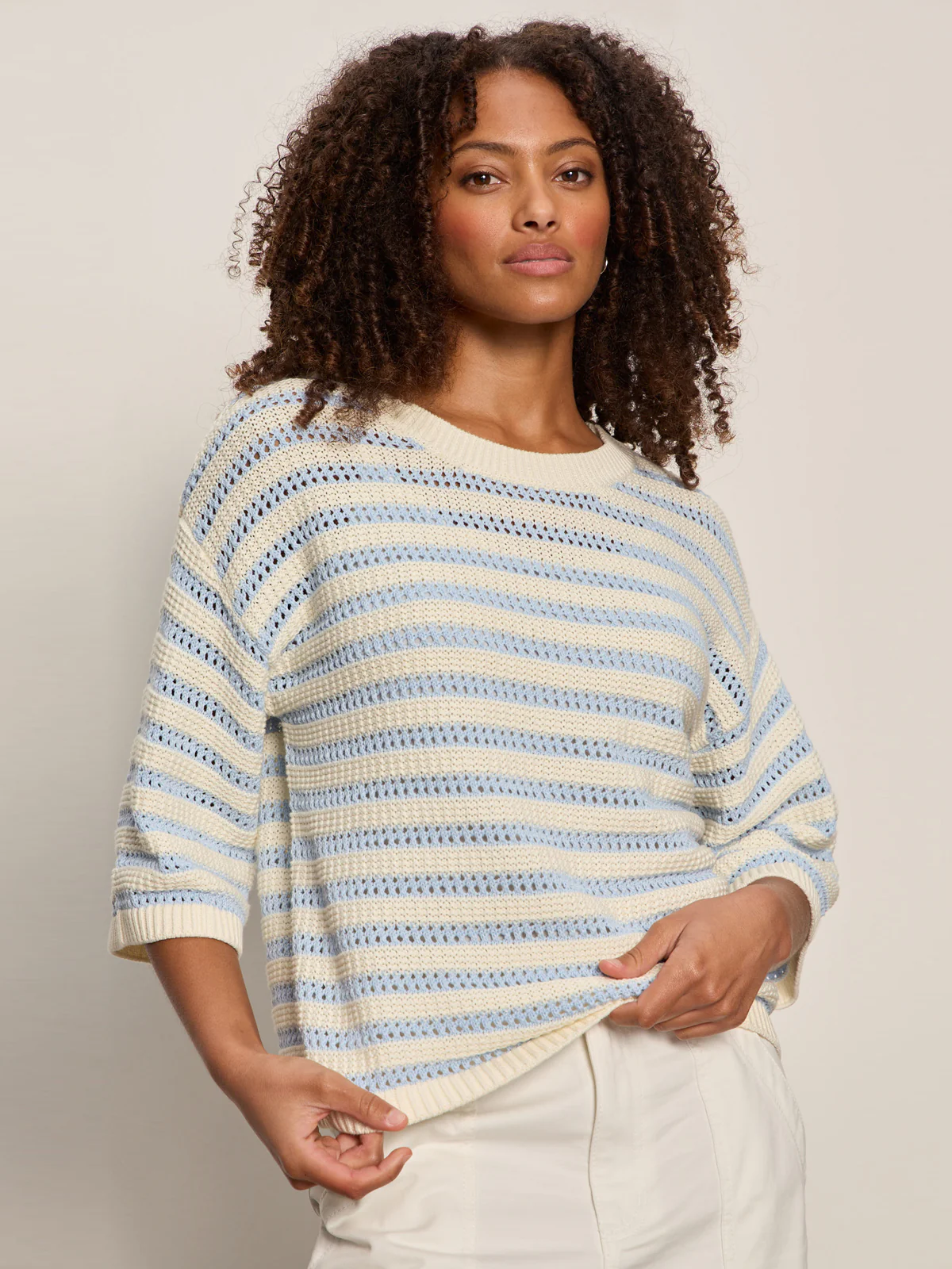 Elle Sweater Tee Blue Aura/Collagen