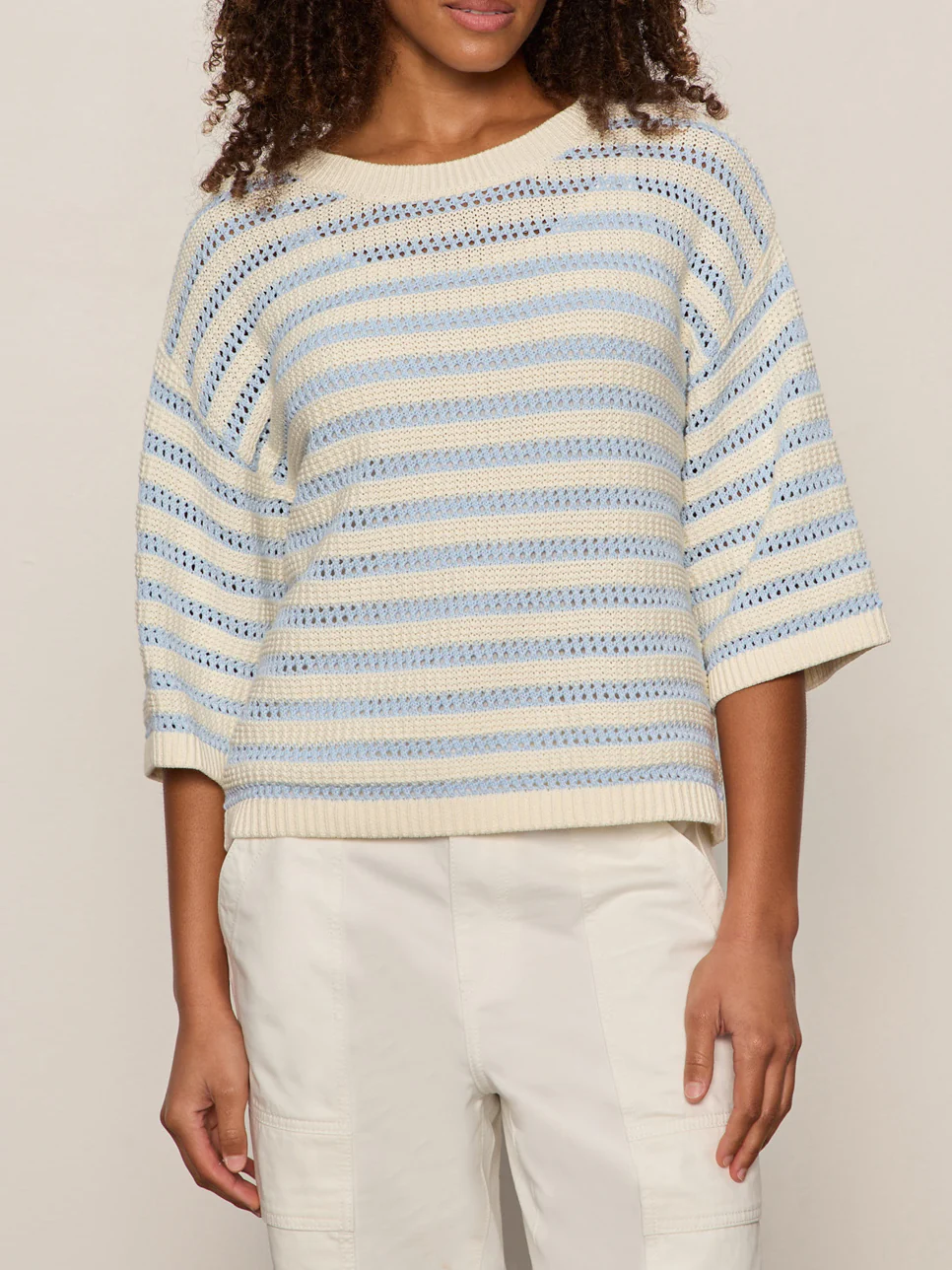Elle Sweater Tee Blue Aura/Collagen Petite Sizing