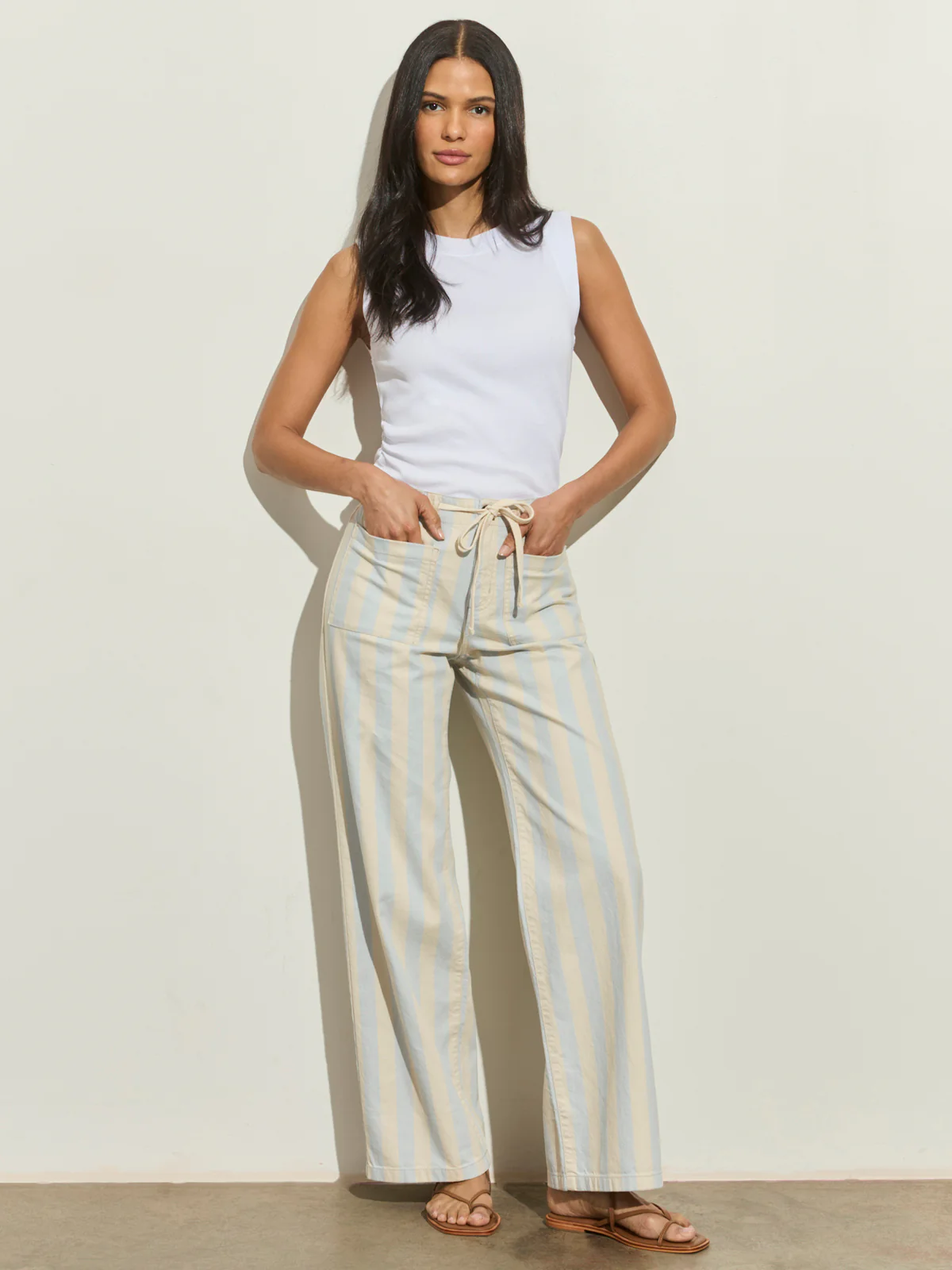 Cafe Pant Blue Aura/Summer Sand