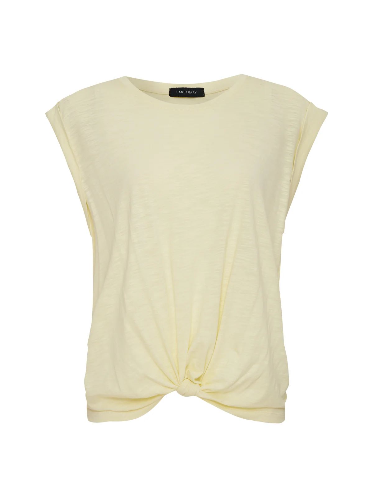 Knotted Muscle Tee Lemon Drop Petite Sizing - Image 4