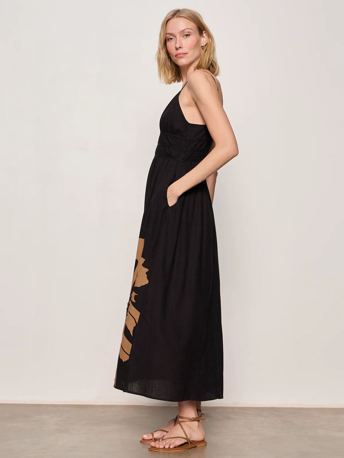 Mira Embellished Volume Dress Macro Lotus - Image 3