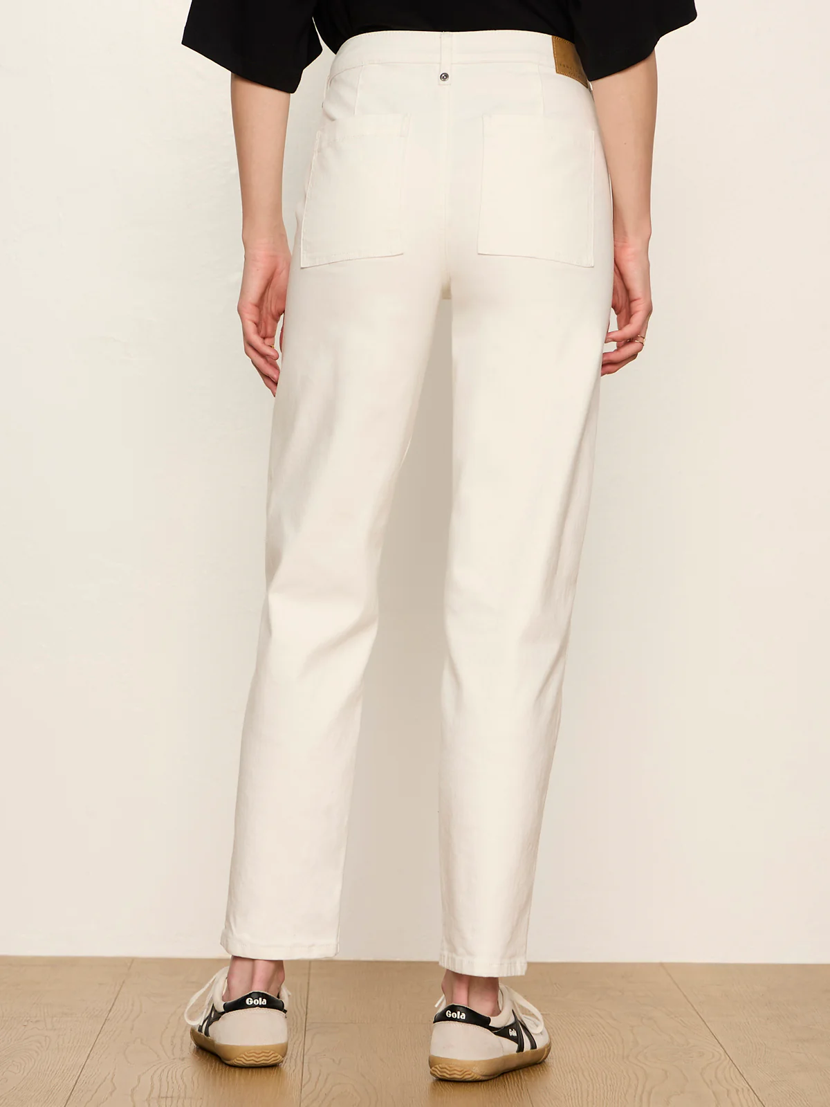 Nixie Slim Straight Ankle Jean Chalk - Image 2