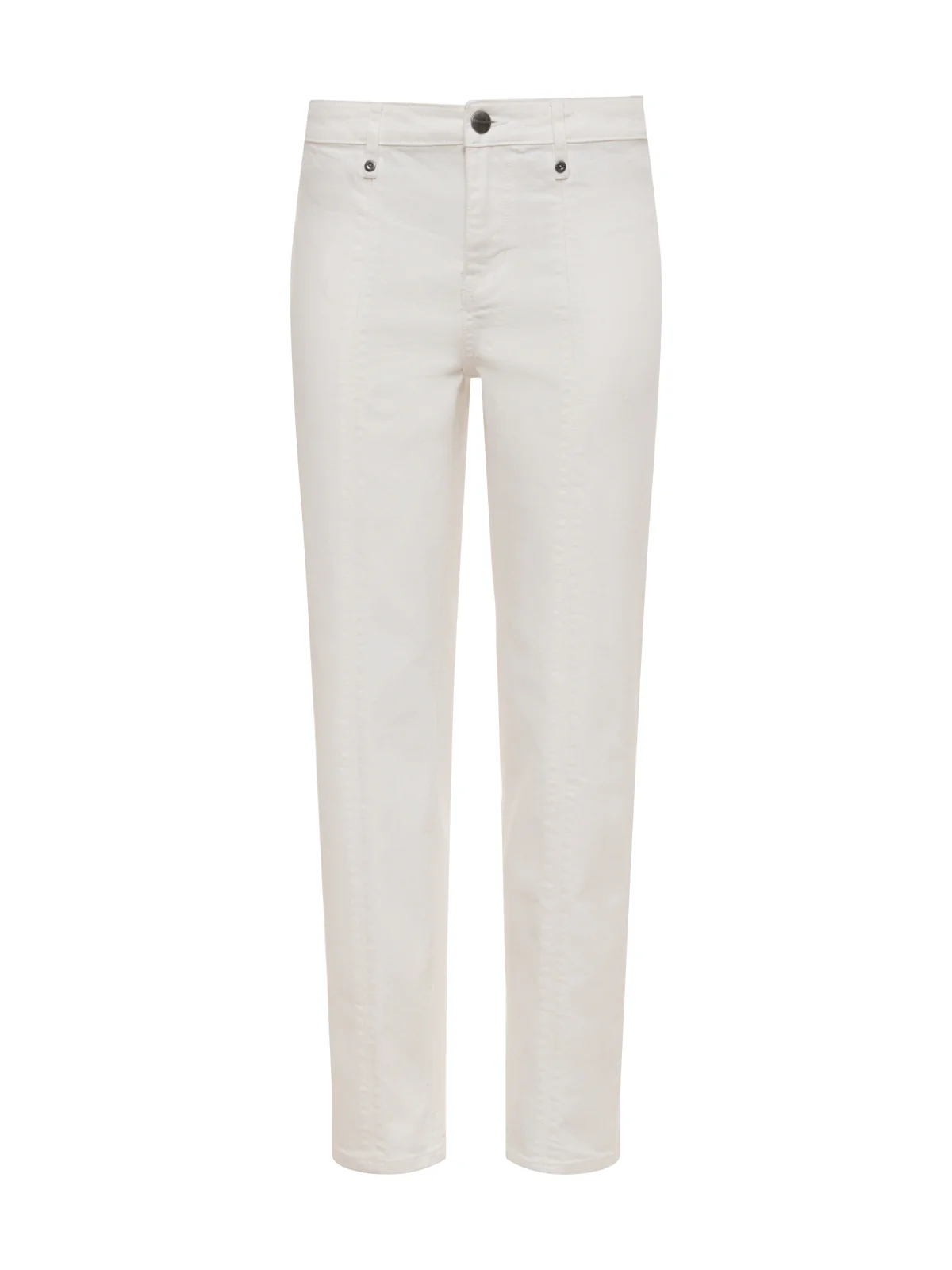 Nixie Slim Straight Ankle Jean Chalk - Image 6