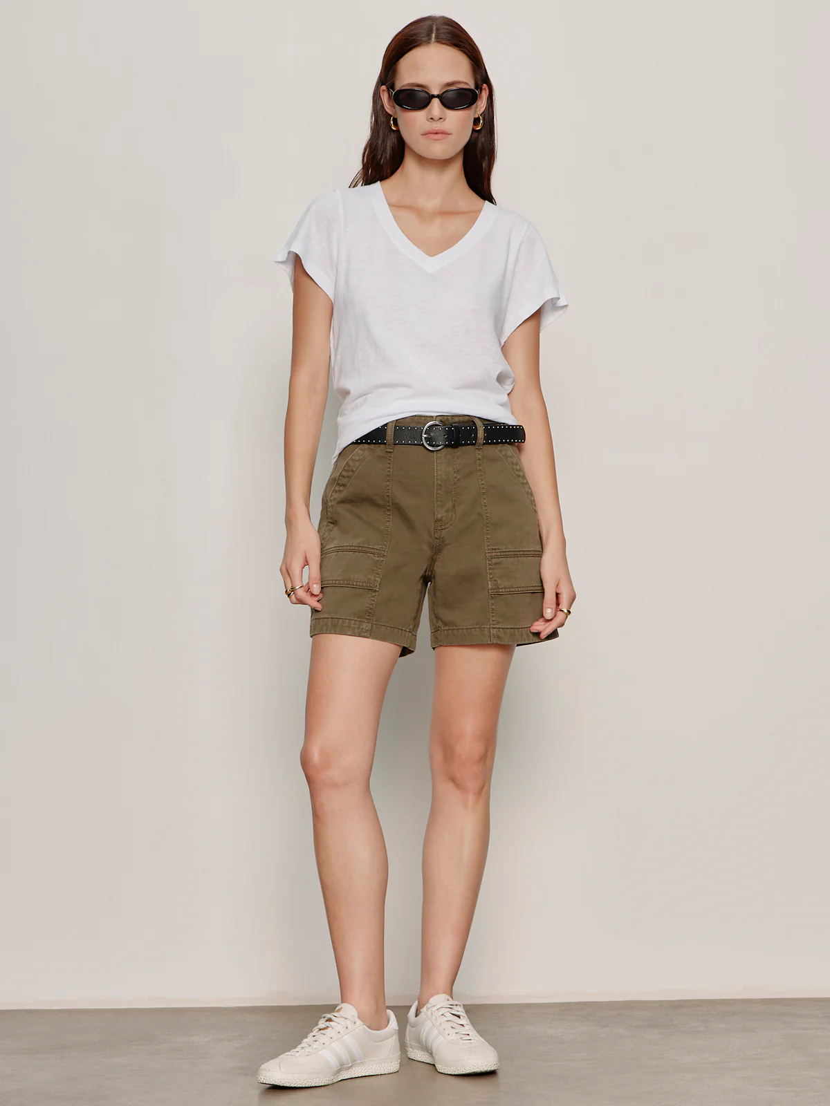Soft V Neck Tee White - Image 4