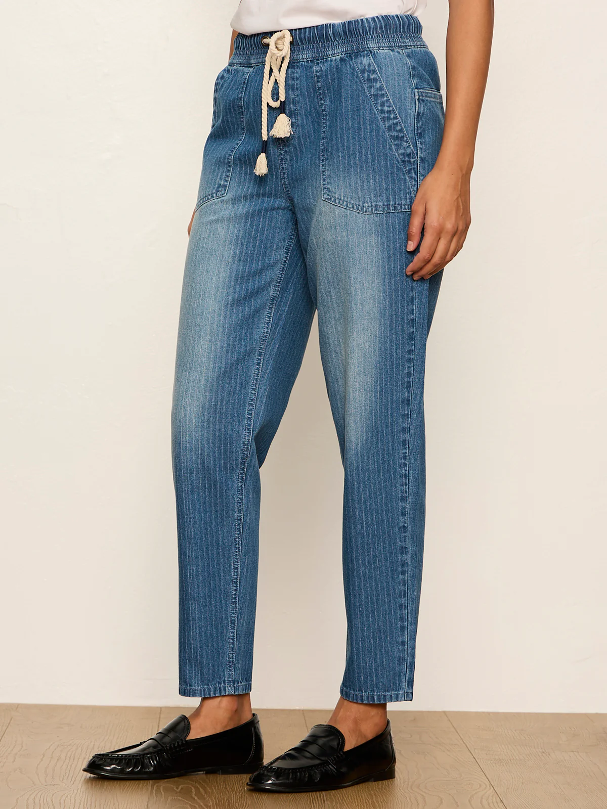 Stella Soft Barrel Jean Railroad Stripe - Image 3