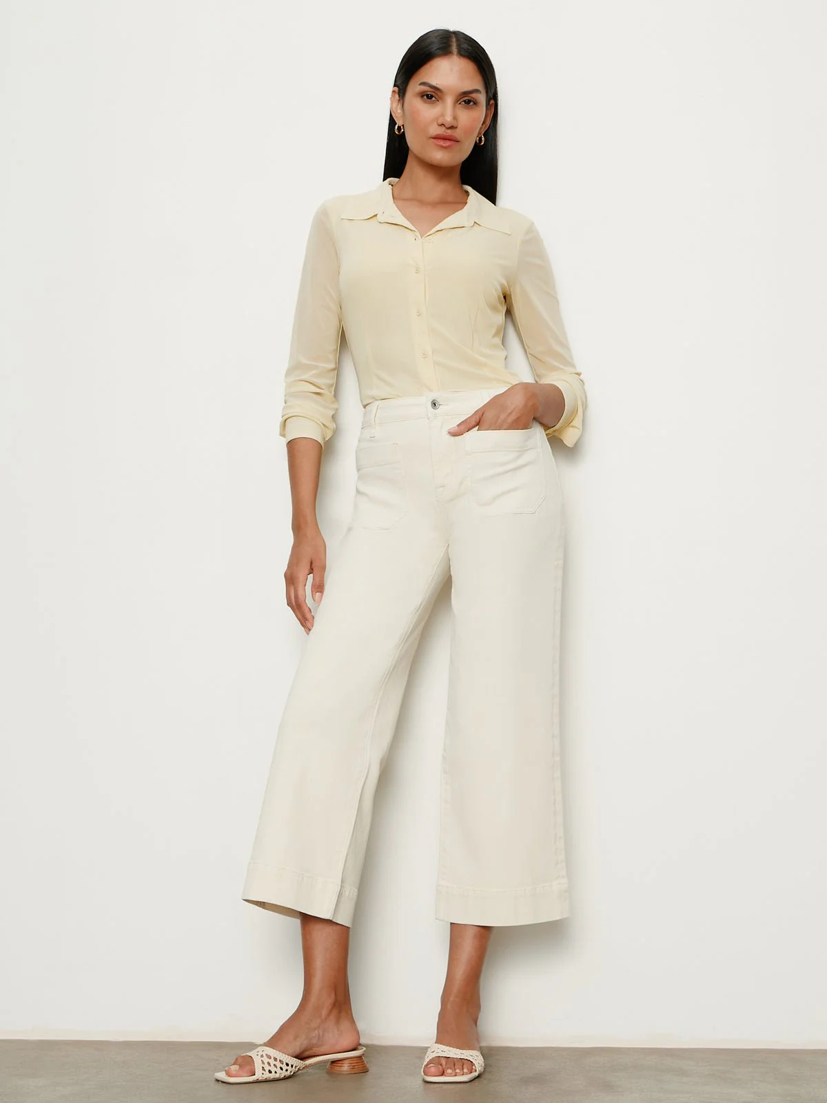 The Marine Standard Rise Denim Pant French Vanilla - Image 5